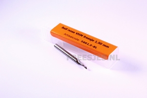 Ball nose VHM freesje 1,50 x5 mm