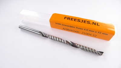 VHM éénsnijder frees 4,0 mm - 52 mm