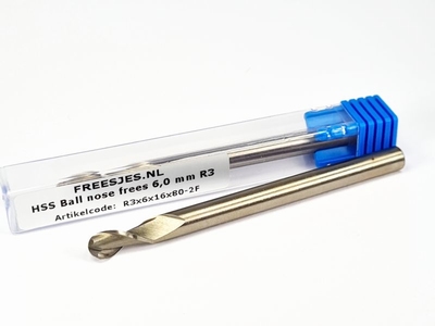 HSS Ball nose frees 6,0 mm R3