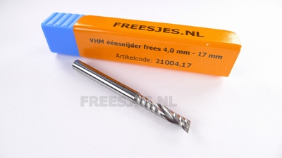 VHM éénsnijder frees 4,0 mm - 17 mm