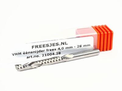 VHM éénsnijder frees 4,0 mm - 28 mm