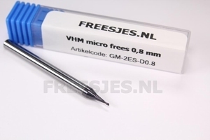VHM freesje 0,8 mm