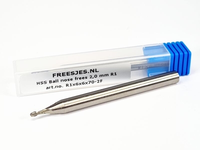 HSS Ball nose frees 2,0 mm R1