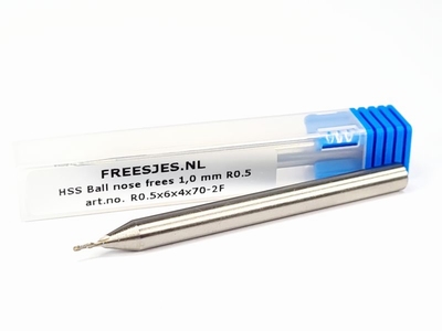 HSS Ball nose frees 1,0 mm R0.5