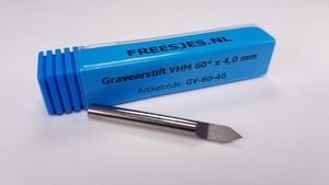 Graveerstift VHM 60° x 4,0 mm