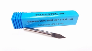 Graveerstift VHM 40° x 4,0 mm