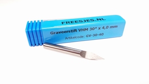 Graveerstift VHM 30° x 4,0 mm