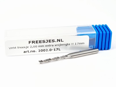 VHM freesje 2,00 mm extra snijlengte !! 17mm