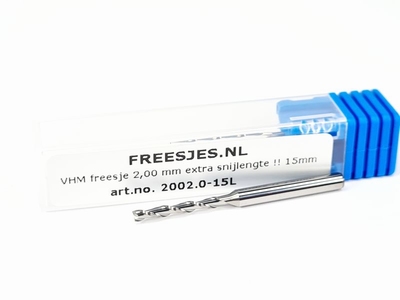 VHM freesje 2,00 mm extra snijlengte !! 15mm