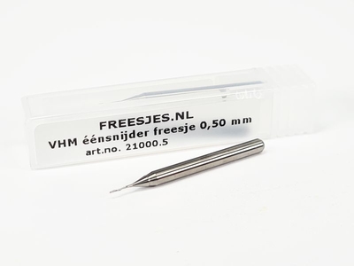 VHM éénsnijder freesje 0,50 mm