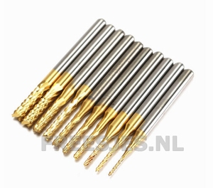 VHM freesjes set met diamantvertanding en Tin coating