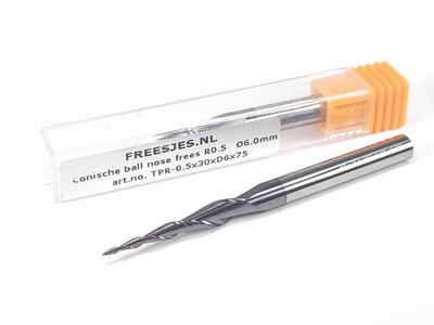 Conische ball nose frees R0.5   Ø6.0mm