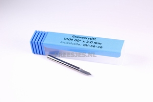 Graveerstift VHM 60° x 3,0 mm