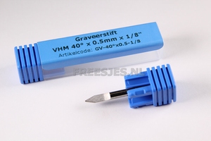 Graveerstift VHM 40° x  0.5 mm x 1/8"