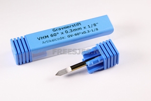 Graveerstift VHM 60° x  0.3 mm x 1/8"