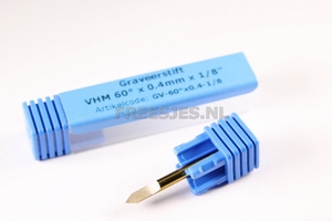 Graveerstift VHM 60° x  0.4 mm x 1/8"