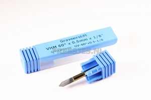 Graveerstift VHM 60° x  0.5 mm x 1/8"