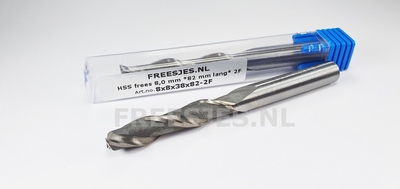 HSS frees 8,0 mm *82 mm lang* 2F