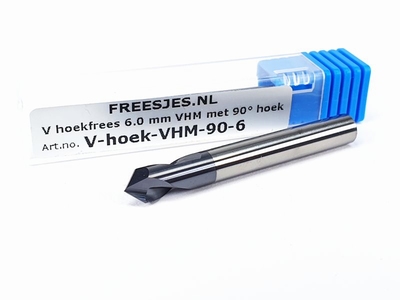 V hoekfrees 6.0 mm VHM met 90° hoek