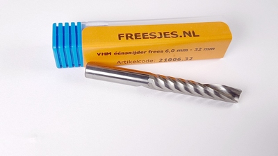 VHM éénsnijder frees 6,0 mm - 32 mm