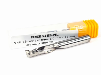 VHM éénsnijder frees 6,0 mm - 22 mm