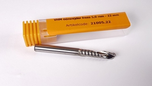 VHM éénsnijder frees 5x22 mm
