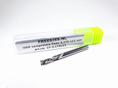 VHM compressie frees 3,175 x 12 mm