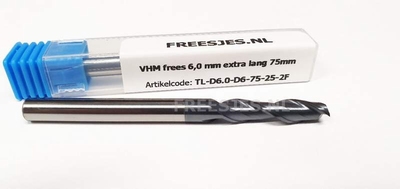 VHM frees 6,0 mm extra lang 75mm