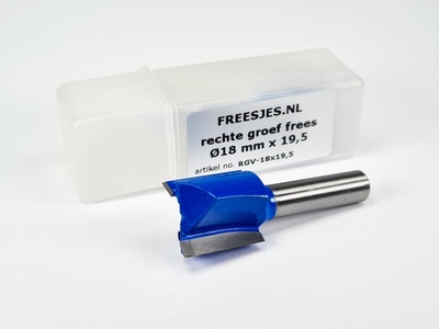 rechte groef frees Ø18 mm x 19,5