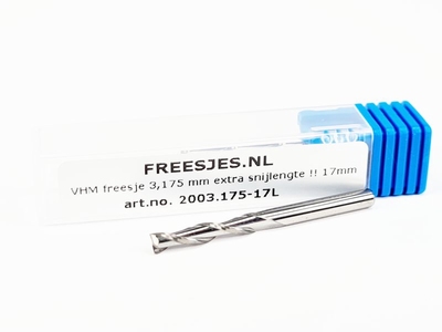 VHM freesje 3,175 mm snijlengte 17mm