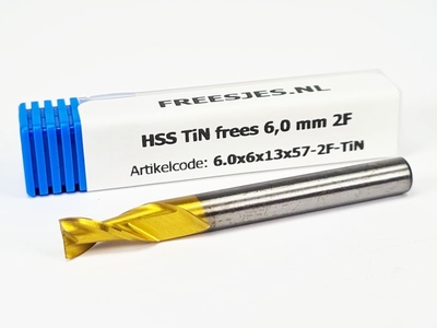 HSS TiN frees 6,0 mm  2F