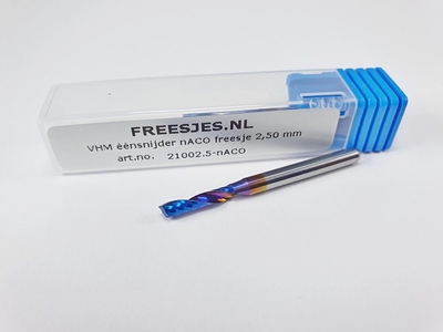 VHM éénsnijder freesje 2,50 mm nACO