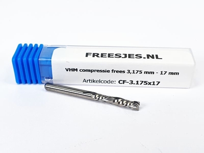 VHM compressie frees 3,175 x 17 mm