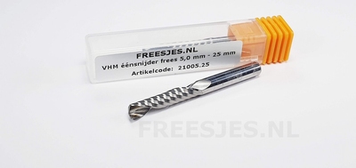 VHM éénsnijder frees 5,0 mm - 25 mm