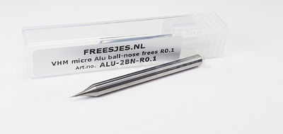 VHM micro Alu ball-nose frees R0.1