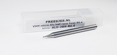 VHM micro Alu ball-nose frees R0.4