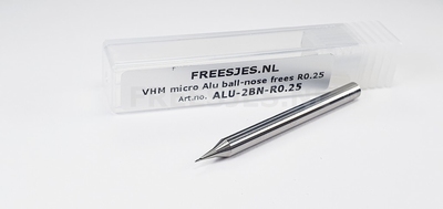 VHM micro Alu ball-nose frees R0.25