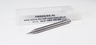 VHM micro Alu ball-nose frees R0.35