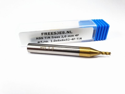 HSS TiN frees 2,0 mm  4F