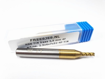 HSS TiN frees 2,5 mm  4F