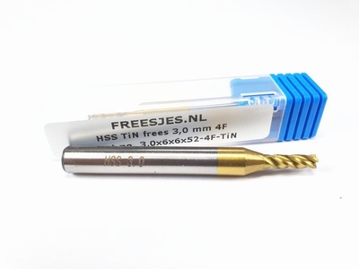 HSS TiN frees 3,0 mm  4F