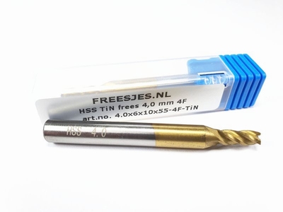 HSS TiN frees 4,0 mm  4F
