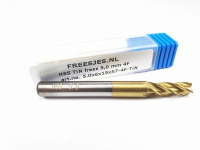 HSS TiN frees 5,0 mm  4F