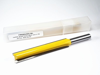 rechte groef frees Ø8,0 mm x 75