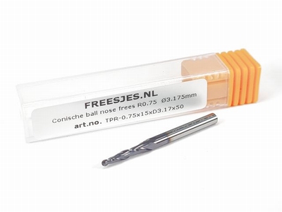 Conische ball nose frees R0.75  Ø3.175mm