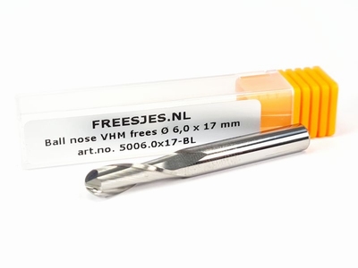 Ball nose VHM frees Ø 6,0 x 17 mm