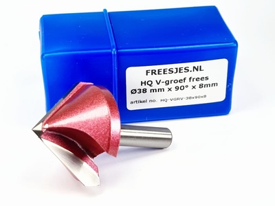 HQ V-groef frees Ø38 mm x 90° x 8mm