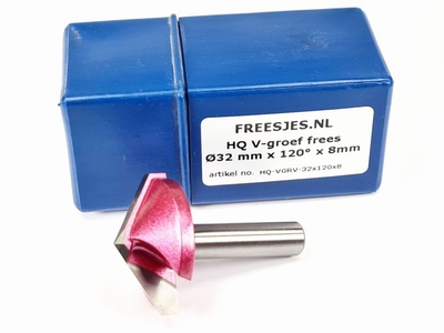 HQ V-groef frees Ø32 mm x 120° x 8mm