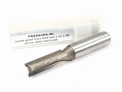 rechte groef frees Ø10 mm x 12 x 30