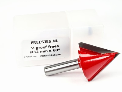 V-groef frees Ø32 mm x 60° x8mm